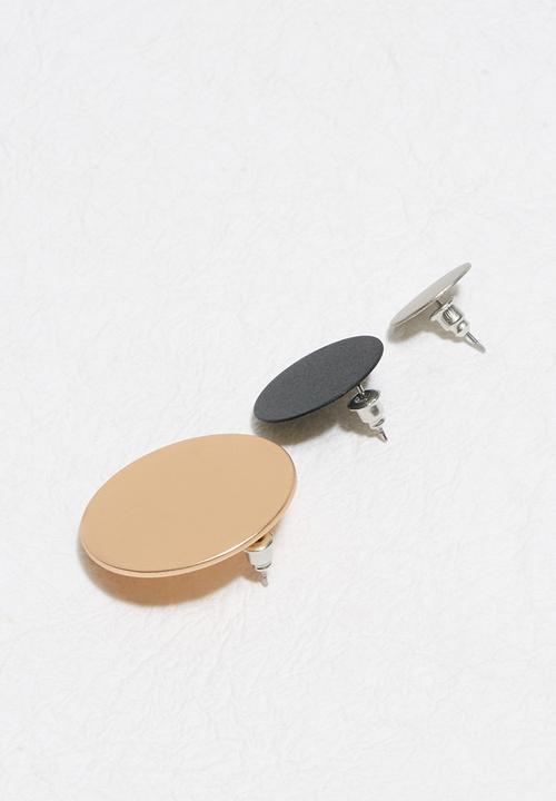 dailyfriday - Brushed 3pk flat studs