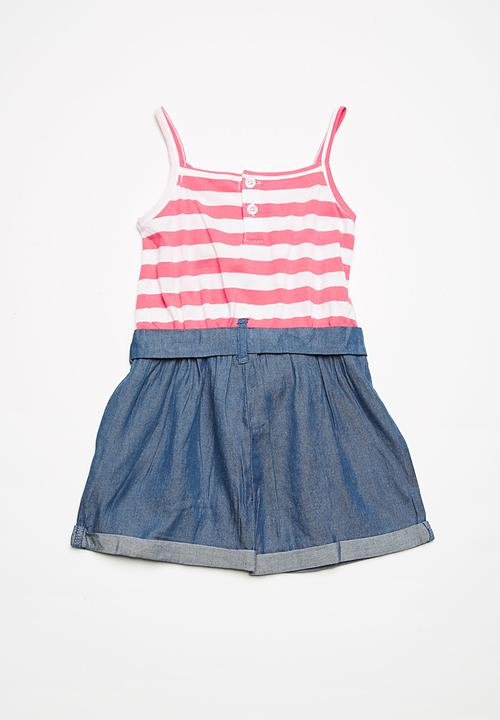 MINOTI - Mixed fabric playsuit