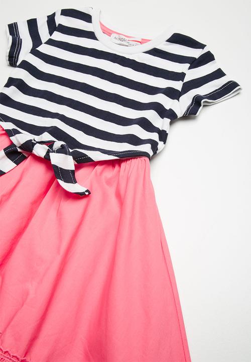 MINOTI - Mixed fabric dress