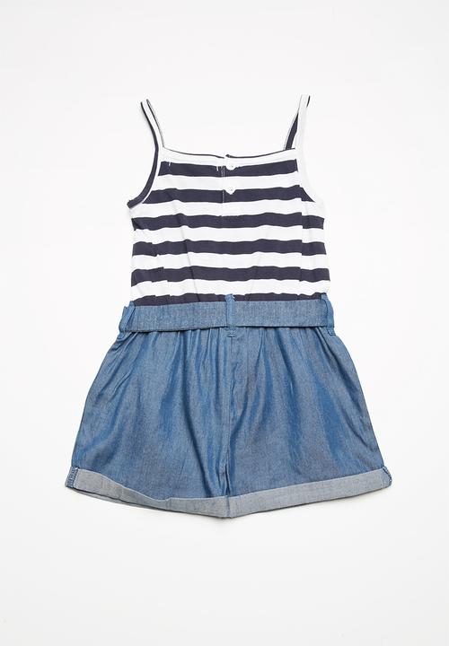 MINOTI - Mixed fabric playsuit
