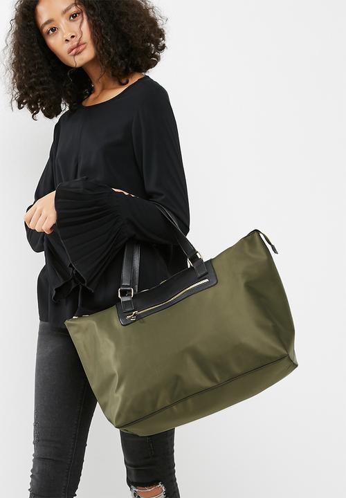 dailyfriday - 2 pack nylon and PU shopper