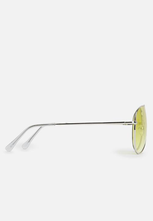 basicthread - Tinted aviator sunglasses - yellow