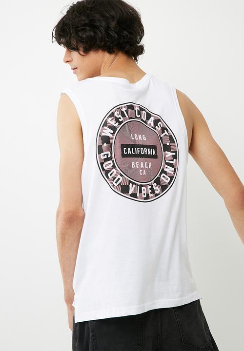 basicthread - Cut sleeve graphic tank