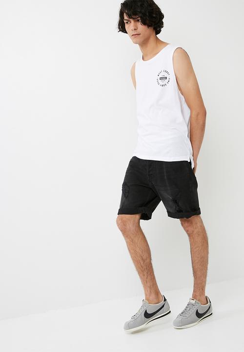 basicthread - Cut sleeve graphic tank