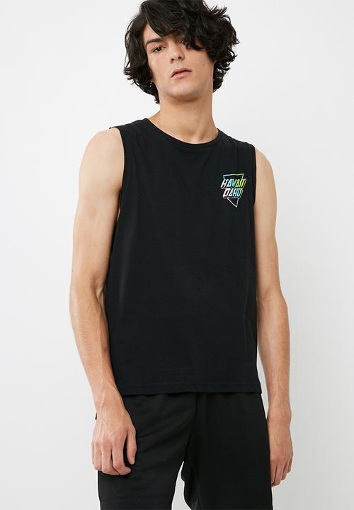 basicthread - Cut sleeve graphic tank
