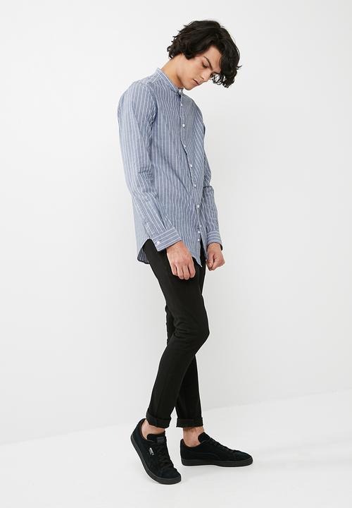 basicthread - Regular fit mandarin shirt