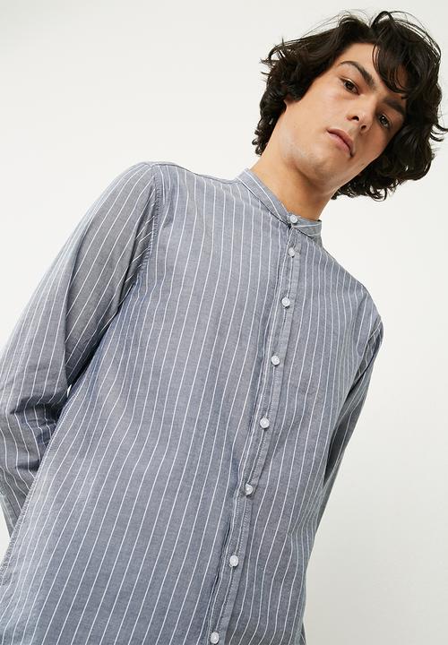 basicthread - Regular fit mandarin shirt