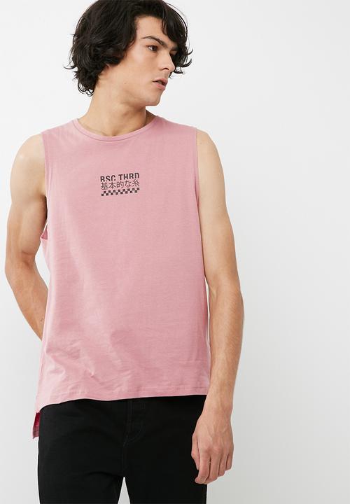 basicthread - Cut sleeve graphic tank