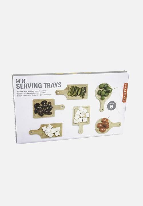 Kikkerland - Mini serving trays set of 6