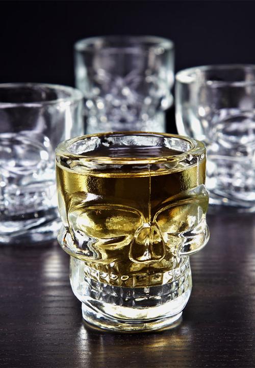 Kikkerland - Skull shot glasses set of 4