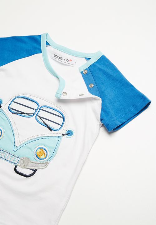 Babaluno - Hippy bus t-shirt and shorts set
