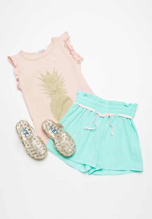 dailyfriday - Smocked waist shorts