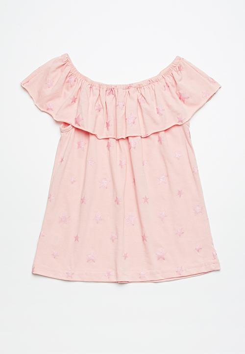 dailyfriday - Bardot ruffle top