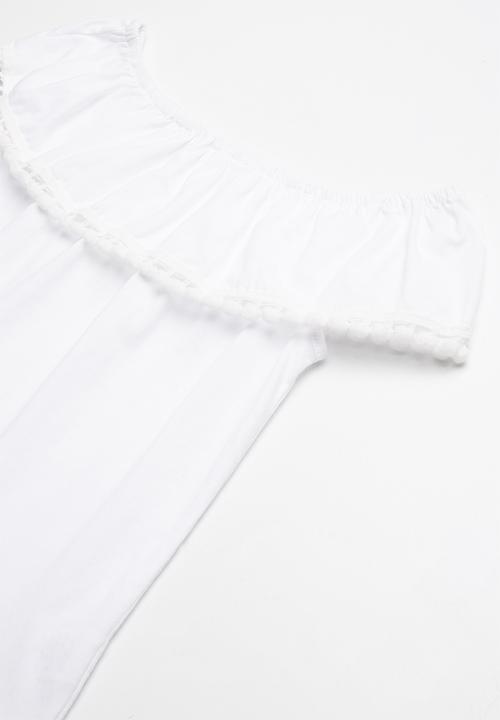 dailyfriday - Bardot ruffle top