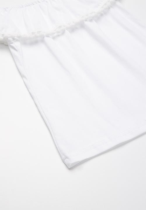dailyfriday - Bardot ruffle top