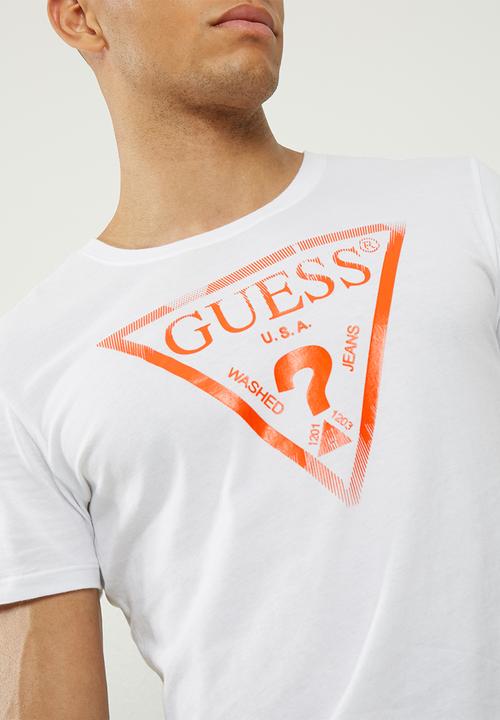 GUESS - Basic liner logo crew tee