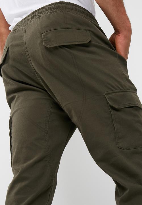 basicthread - Cuffed slim utility jogger