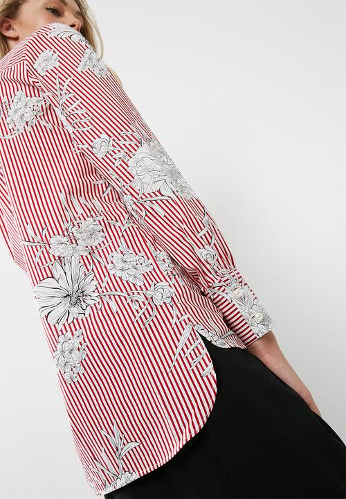 dailyfriday - Poplin shirt with pearl buttons