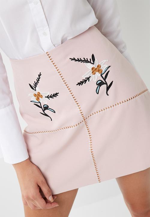 dailyfriday - Embroidered mini skirt
