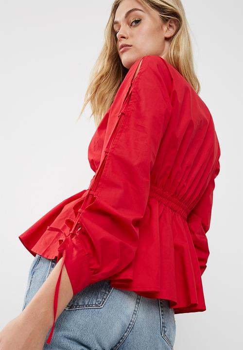 dailyfriday - Poplin blouse with ring detail