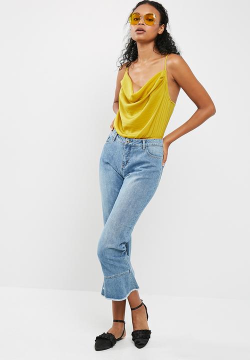 Missguided - Satin strappy cowl bodysuit
