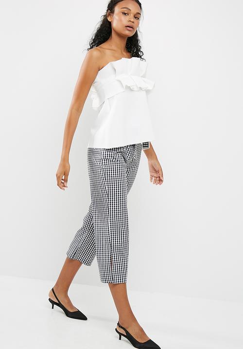 Missguided - Gathered strapless bandeau top