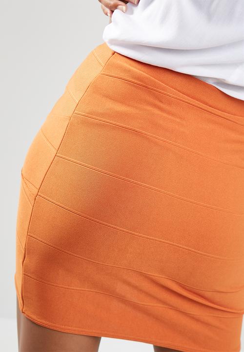 Missguided - Bandage asymmetric mini skirt