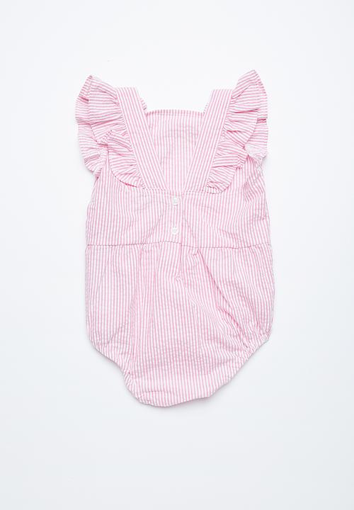 Cotton On - Baby brigitte bow tie playsuit