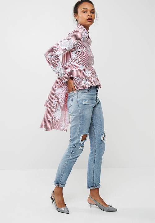 dailyfriday - Dip hem shirt