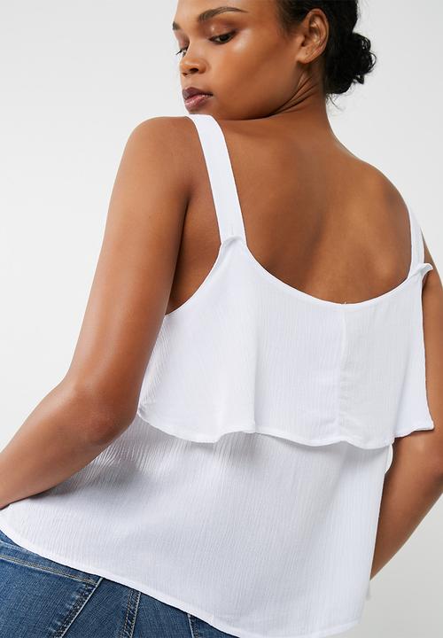 Cotton On - Embroidered tiered tank