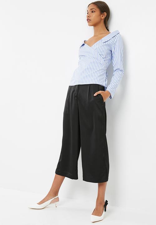 dailyfriday - Poplin wrap shirt with tie belt