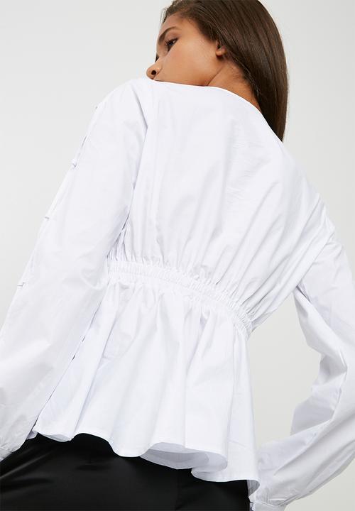 dailyfriday - Poplin blouse with ring detail 