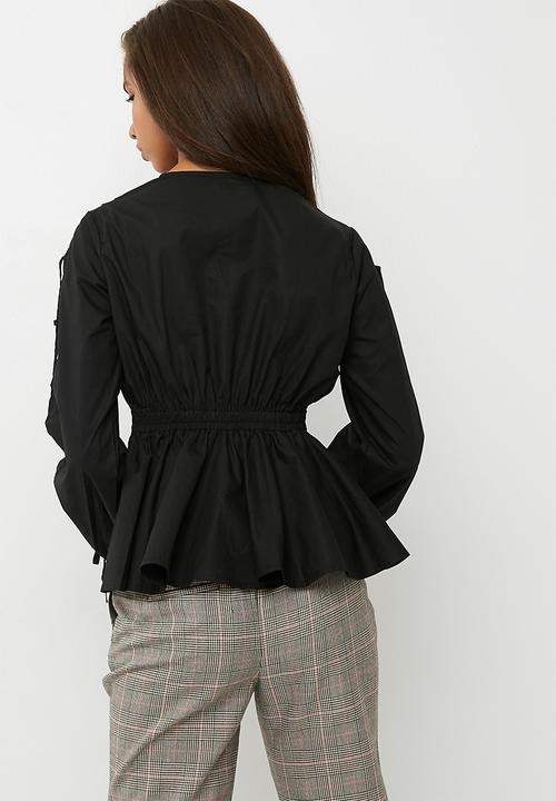 dailyfriday - Poplin blouse with ring detail 