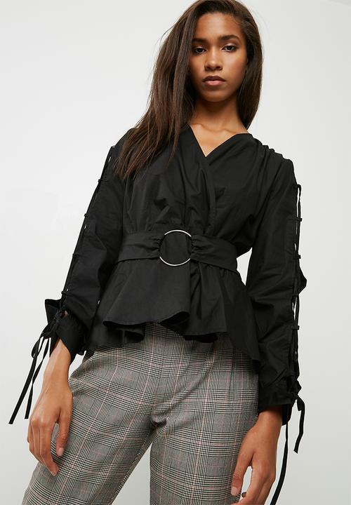 dailyfriday - Poplin blouse with ring detail 