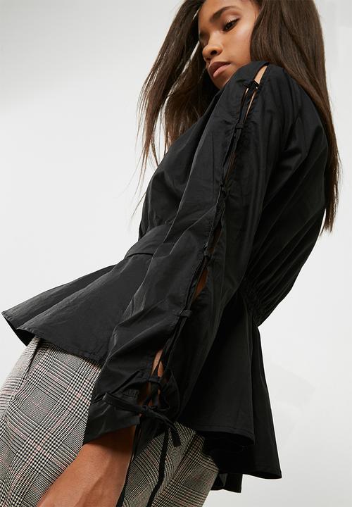 dailyfriday - Poplin blouse with ring detail 