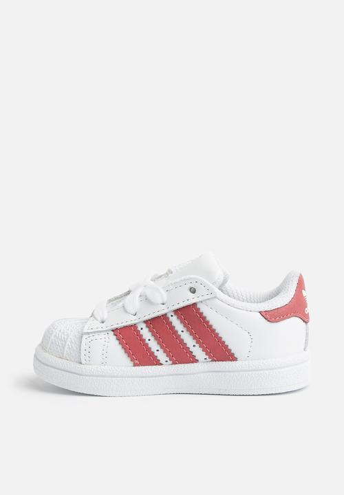 adidas Originals - infants superstar I - white & pink