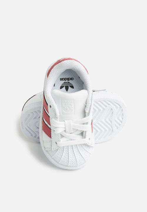 adidas Originals - infants superstar I - white & pink