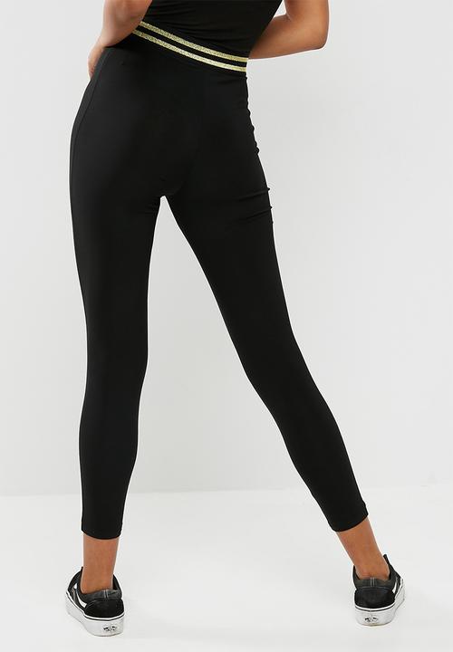 Missguided - Metallic trim legging