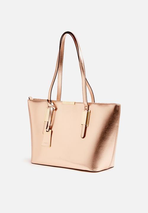 aldo rose gold purse