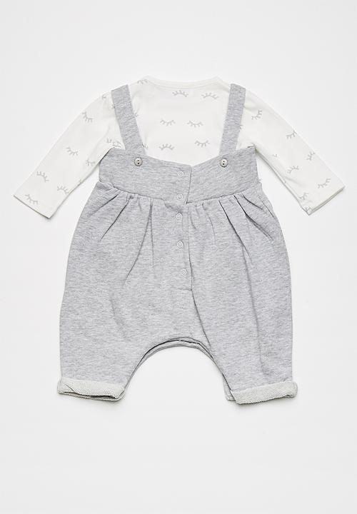 Babaluno - Dungaree and bodysuit set