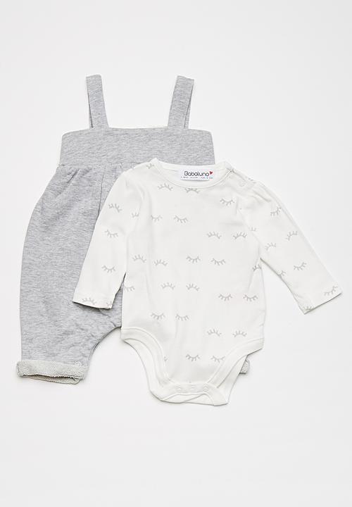 Babaluno - Dungaree and bodysuit set