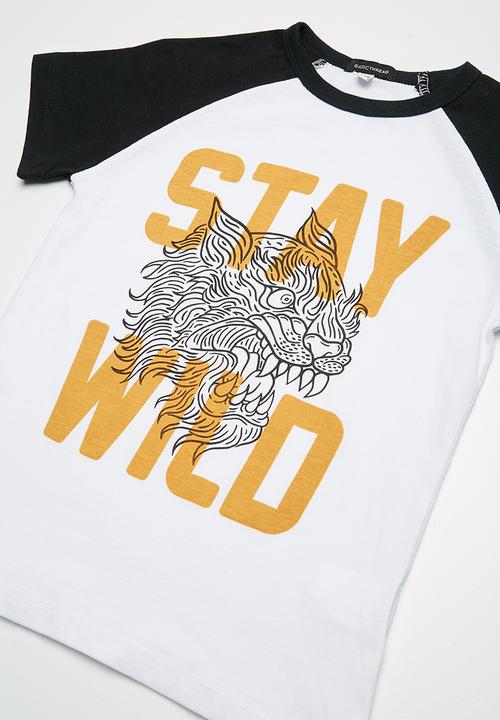basicthread - Kids stay wild raglan tee
