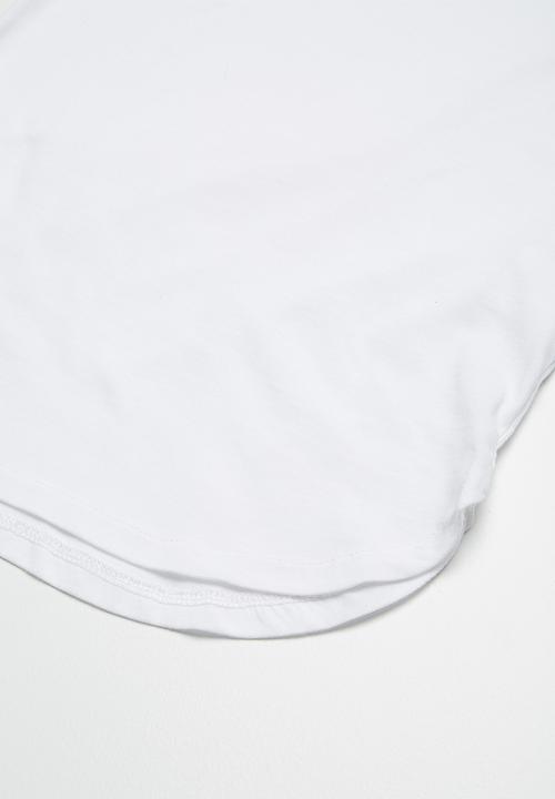 basicthread - 2-Pack longline curved hem tee