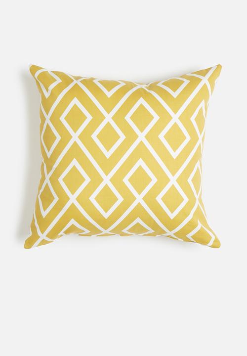 Sixth Floor - Gem cushion cover - mustard