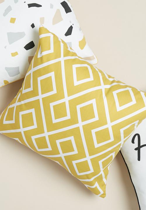 Sixth Floor - Gem cushion cover - mustard