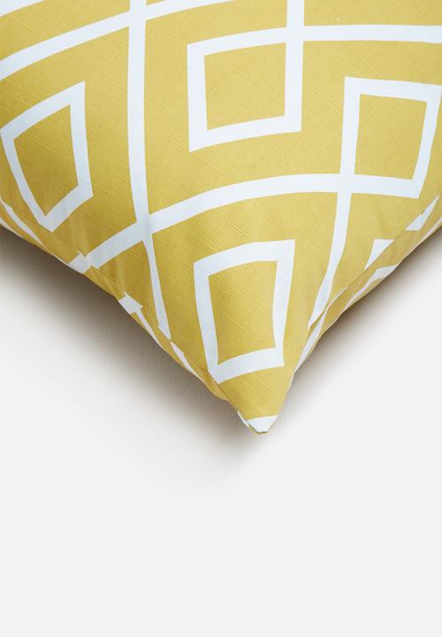 Sixth Floor - Gem cushion cover - mustard