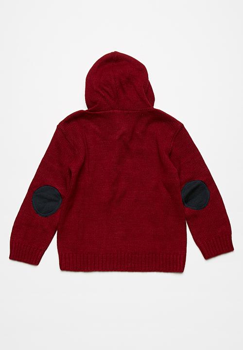 basicthread - Knitted elbow patch hoodie