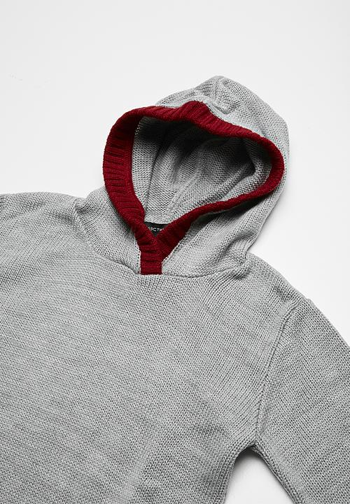 basicthread - Knitted elbow patch hoodie