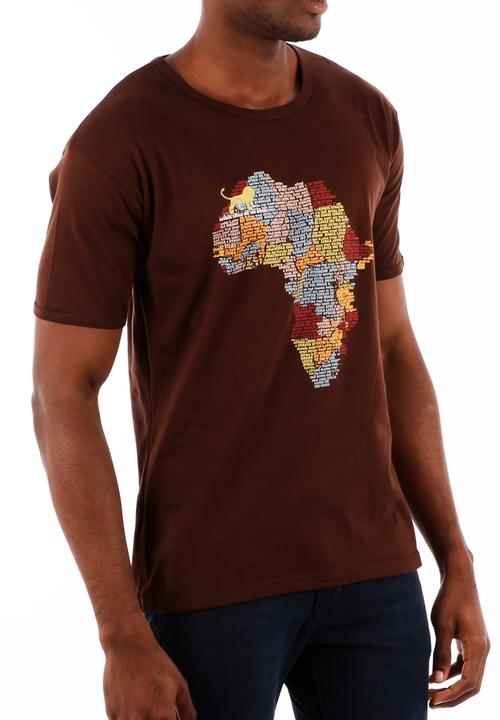 Top 100 Mandrobe Tees - Africa Loves Me Too Much T-Shirt – Brown