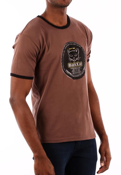 Top 100 Mandrobe Tees - Black Cat T-Shirt – Brown & Black